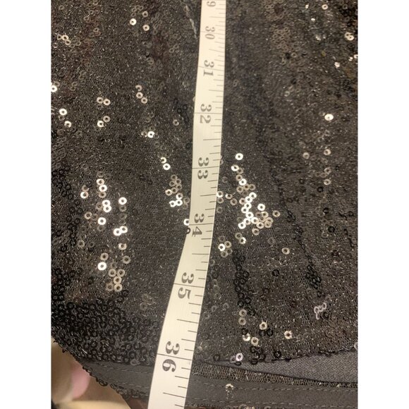 Boohoo Puff Sleeve Sequin Cocktail Mini Dress Size 20 - Picture 7 of 9